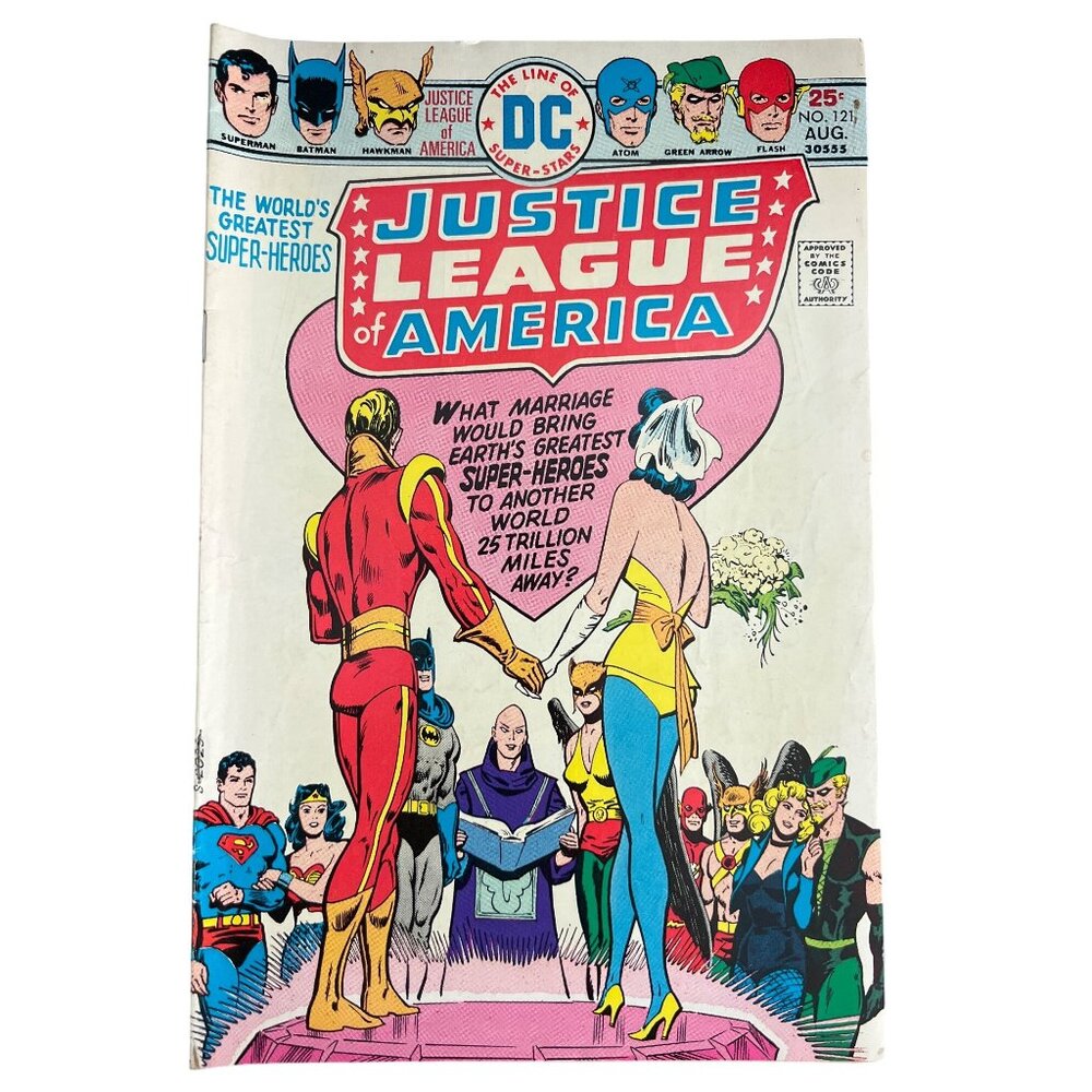 DC Comics Justice League Of America #121 August 1975 Superman Batman Hawkman
